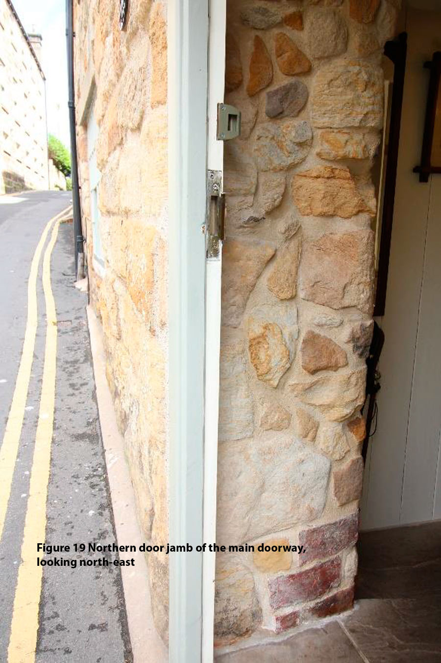 Figure 19 Northern door jamb of the main doorway, looking north-east